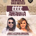 Baile das Neves no Paripe Sport Clube: Letícia Brasil e Jau fazem a festa esta noite.