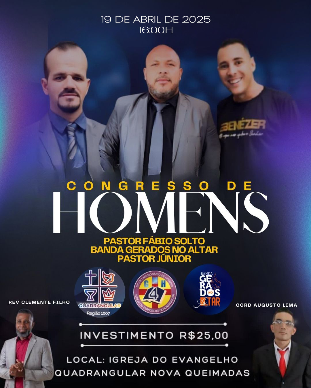 Banda Gerados no Altar emociona público no Culto Encontrao “Que Ele Cresça” em Nova Queimadas