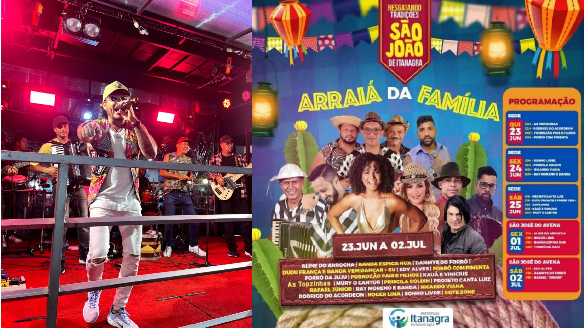 Itanagra esquentou ao som da banda Spiga Nua neste São Pedro! 💥🌻